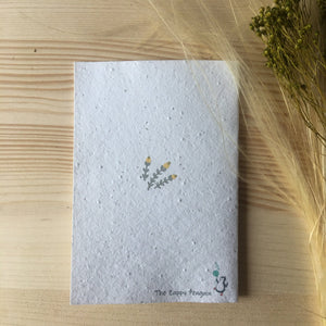 Seeded paper card