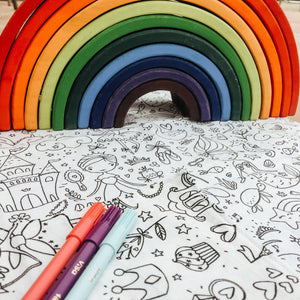 Coloring furoshiki for children 68x68cm